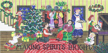 MML919 Making Spirits Bright 9X18 18 Mesh Cooper Oaks Designs
