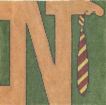 WK2012N Necktie/Nose 8X8 13 Mesh Cooper Oaks Designs Alphabet