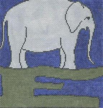 WK2012E Elephant 8X8 13 Mesh Cooper Oaks Designs Alphabet