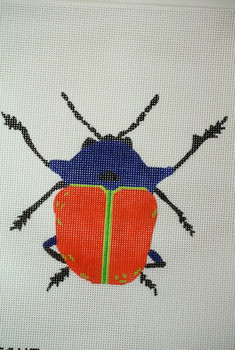 WWCO1414B Leaf Beetle on 13 mesh 5.5 x 5 Waterweave 