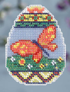 MH184102 Mill Hill Seasonal Ornament All BEADED Kit Butterfly Egg (2014)