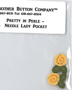 Just Another Button Company Pretty In Perle-Needle Lady Button Pk (9855.G)
