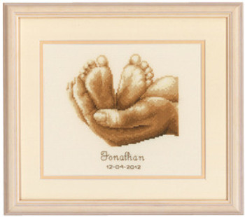 PNV11671 Vervaco Kit Tiny Feet	7" x 6" Aida  18ct