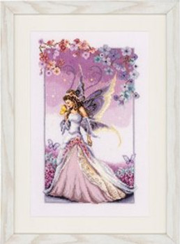 PNV145024 Vervaco Kit Lilac Fairy Size: 9" x 14" Aida Count: 14ct