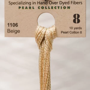 Pearl Cotton 8 1106 Beige Weeks Dye Works 