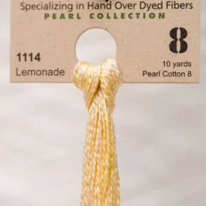 Pearl Cotton 8 1114 Lemonade Weeks Dye Works 