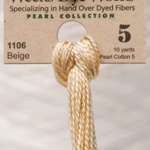 Pearl Cotton 5 1106 Beige Weeks Dye Works