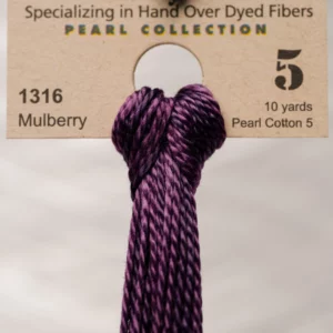 Pearl Cotton 5 1316 Mulberry Weeks Dye Works