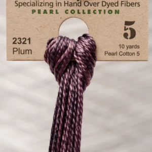 Pearl Cotton 5 2321 Plum Weeks Dye Works