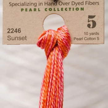 Pearl Cotton 5 2246 Sunset Weeks Dye Works