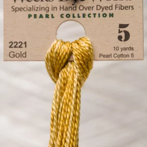 Pearl Cotton 5 2221 Gold Weeks Dye Works