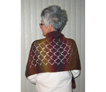 P-J-121 Jojoland Knitting Pattern Liquid Amber Wrap