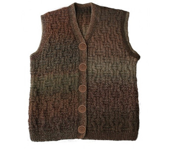 P-J-099  Jojoland Knitting Pattern Zig Zag Vest