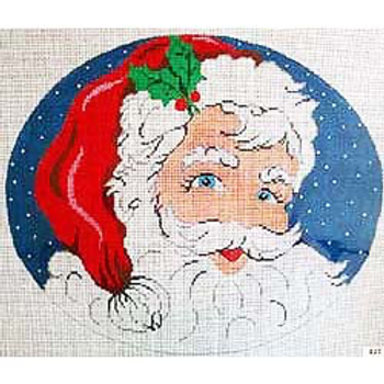 825 CHR Santa's portrait 12 X 15 13 Mesh Patti Mann