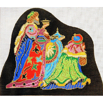 2554 CLO creche three Wise Men 6 x 8 18 Mesh Patti Mann 