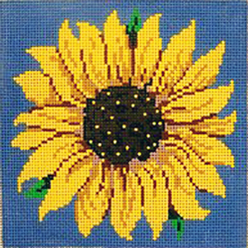 2838 PP sunflower/ blue background 6 x 6 13 Mesh Patti Mann 