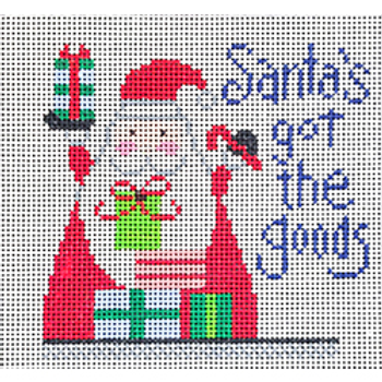 5406 LK LizKate-Santa's got...goods 4 x4 18 Mesh Patti Mann 