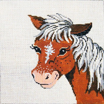 5015 JUV cute horse 8 x8 13 Mesh Patti Mann 