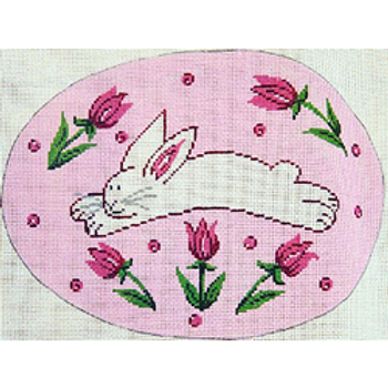 5520 EAS running bunny on pink 8 x 12 13  Mesh Patti Mann 