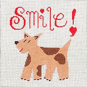 7316 PETS "Smile" doggie 8 x 8 13 Mesh Patti Mann 