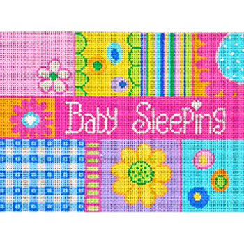 11308 JUV sign, "baby sleeping,, pastels 05 x 07 18 Mesh Patti Mann 