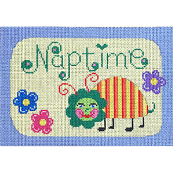 11310 JUV sign, ,'Naptime,, blue border 05 x 07 18 Mesh Patti Mann 