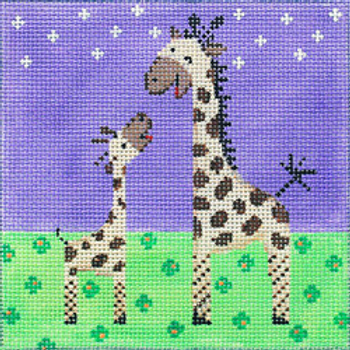 11399 JUV Mama and baby giraffe 06 x 06 13 Mesh Patti Mann 