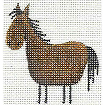 019f Horse Mini  2 to 3 Inches 18 Mesh Rebecca Wood Designs!