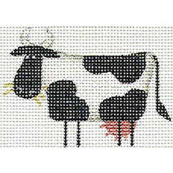019c Cow left Mini  2 to 3 Inches 18 Mesh Rebecca Wood Designs!