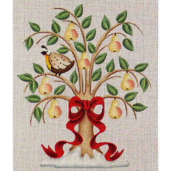 020a Partridge in a tree Mini 18 Mesh Rebecca Wood Designs