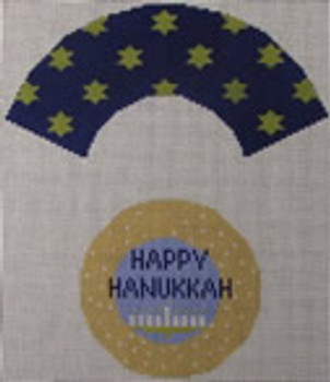 1368E Happy Hanukkah Cupcake 6 x 7 18 Mesh NEEDLEDEEVA