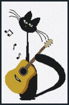 AAN275 Meow Serenade Alessandra Adelaide Needleworks Counted Cross Stitch Pattern