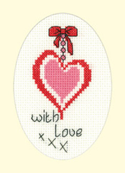 HCK1208 Heritage Crafts Kit With Love  Greeting Cards by Michaela