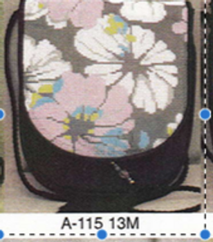 A-115 Big Flowers 13M Sophia Designs Purse