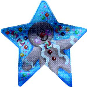 CT-1706 Gingerbread Boy Star Orna. Associated Talents