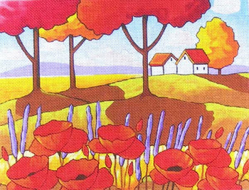 Maggie & Co. M-1688 Poppies & Lavender © Cathy Horvath-Buchanan		8 x 11"		18M	