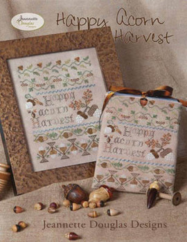 Happy Acorn Harvest 78 x 108 Jeannette Douglas Designs 14-2102 