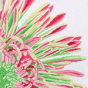 2i Jean Smith Designs Pink And Green Mum 14 square 13 Mesh