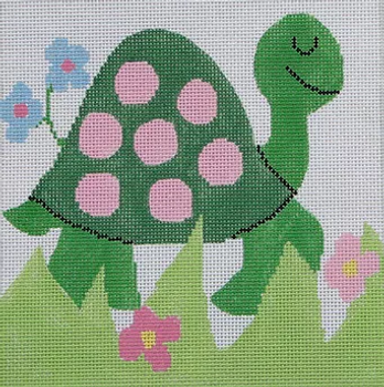 5b8 Jean Smith Designs Large New Zoo Turtle 8" Square 13 Mesh 