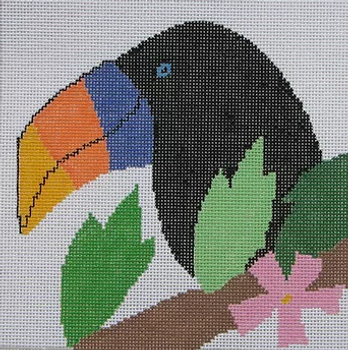 5b3 Jean Smith Designs Large New Zoo Toucan 8" Square 13 Mesh 