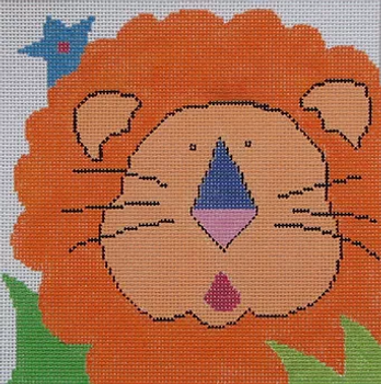5b1 Jean Smith Designs Large New Zoo Lion  8" Square 13 Mesh 