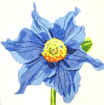 15i Jean Smith Designs Regal Blue Poppy 15 square 13 mesh