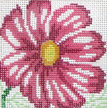 80d Jean Smith Designs COSMOS COASTER 1 4" sq., 13 mesh