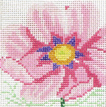 80d Jean Smith Designs COSMOS COASTER 6 4" sq., 13 mesh