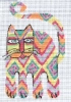 84d Jean Smith Designs Diamond FAT CAT 8 x 11 1/2 13 Mesh