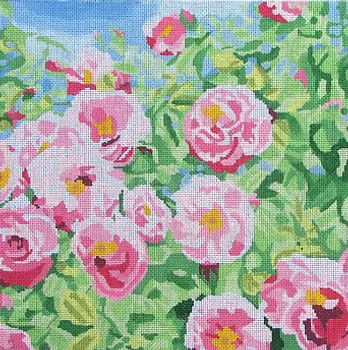 104b Jean Smith Designs Summer Day Rose 14 sq., 13 mesh