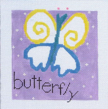 105h Jean Smith Designs Butterfly 8 x 8 13 mesh