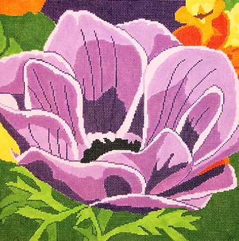 117a Jean Smith Designs Anemone Primrose #1 14" Square 13 mesh