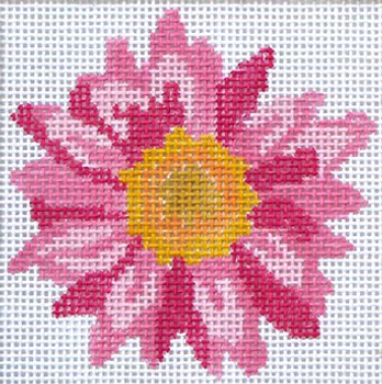 118c Jean Smith Designs Floral Friends Coaster #2   4" Square 13 mesh