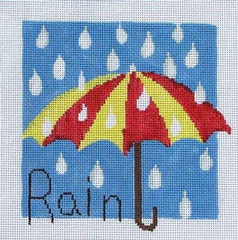 119r Jean Smith Designs Rain 8" x 8" 13 mesh